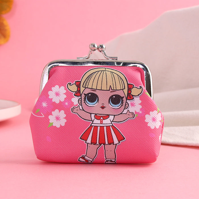 Wholesale Wallet PU Cute Cartoon Children's Iron Buckle Coin Purse MOQ≥3 JDC-WT-Hongqiong001