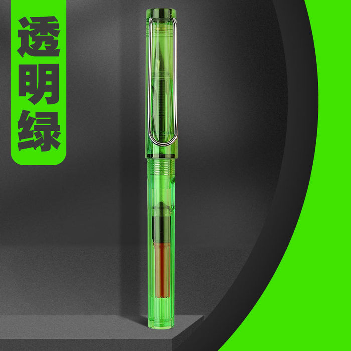 Wholesale Plastic Transparent Fountain Pen JDC-PEN-Yongx003