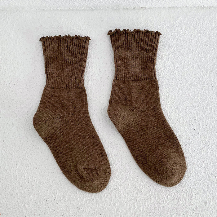 Wholesale Socks Wool Medium Tube Knit Thickening JDC-SK-MD004