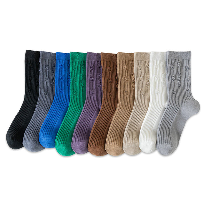 Wholesale Sock Cotton Sweat Absorbing Socks Hole Socks MOQ≥2 JDC-SK-CYu023