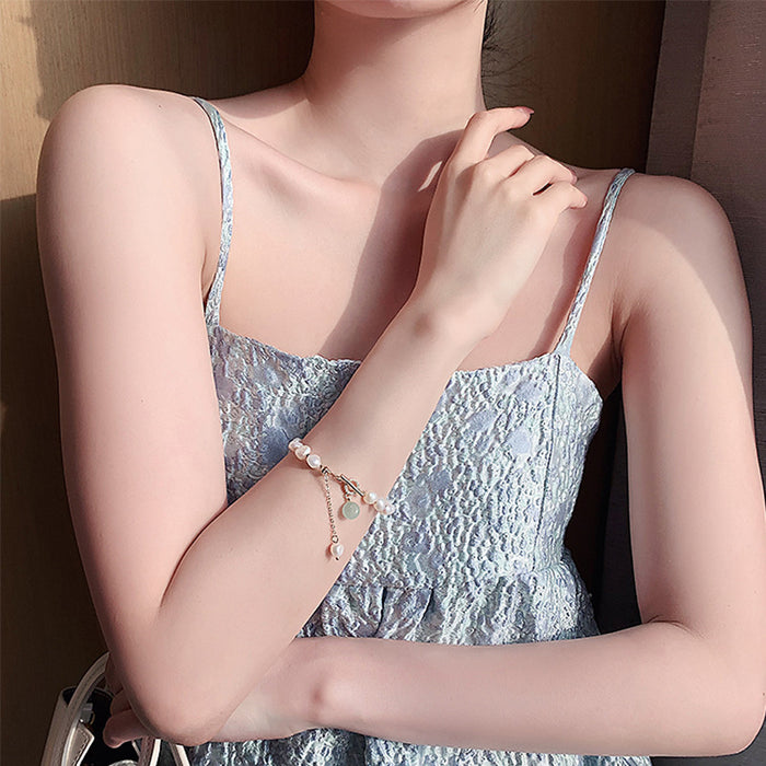 Wholesale Bracelets Alloy Plastic Imitation Pearl Baroque Irregular JDC-BT-ZhongY002