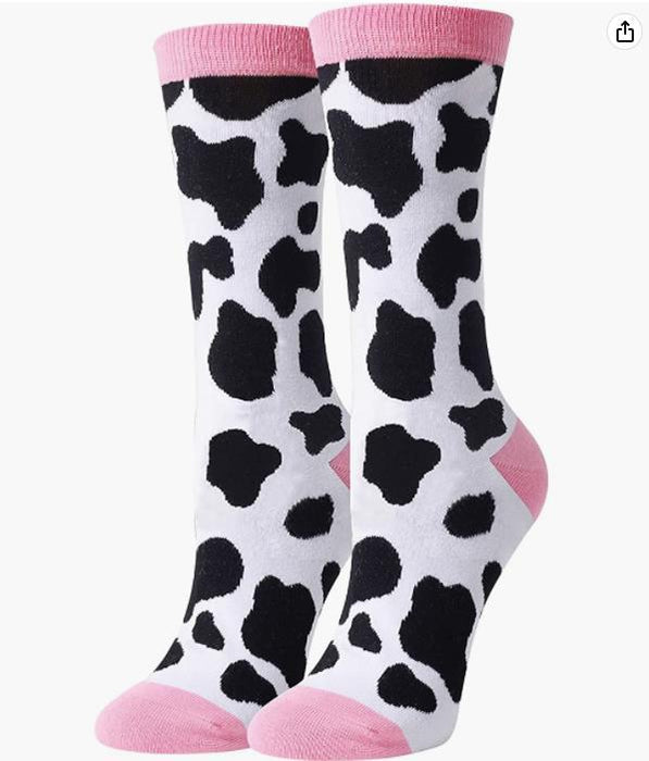 Wholesale Sock Cotton Long Tube Sweat-wicking Cow Pattern JDC-SK-XYu003