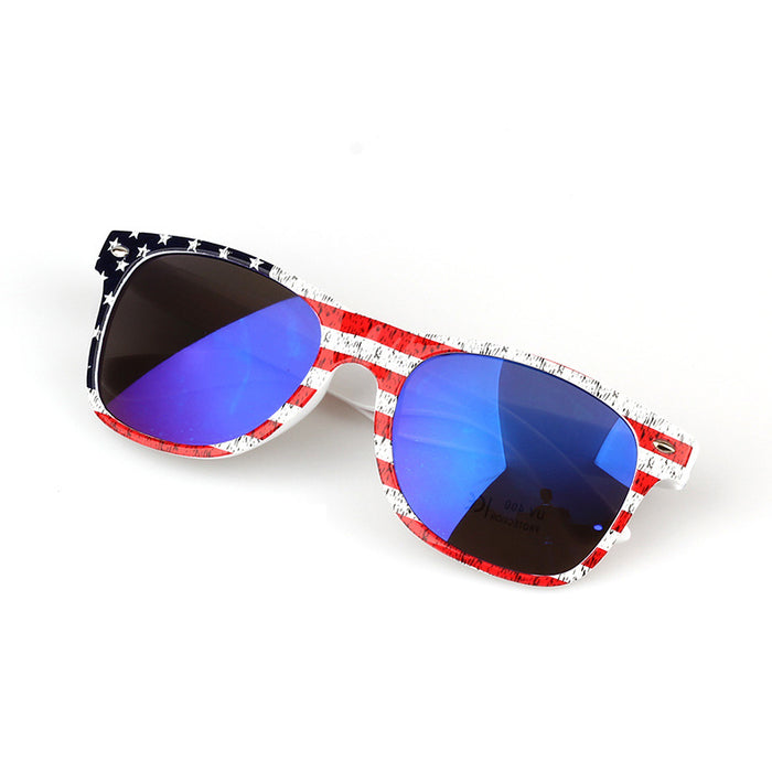 Wholesale 4th of July Rice Nails American Flag Independence Day Sunglasses JDC-SG-ZuoL003