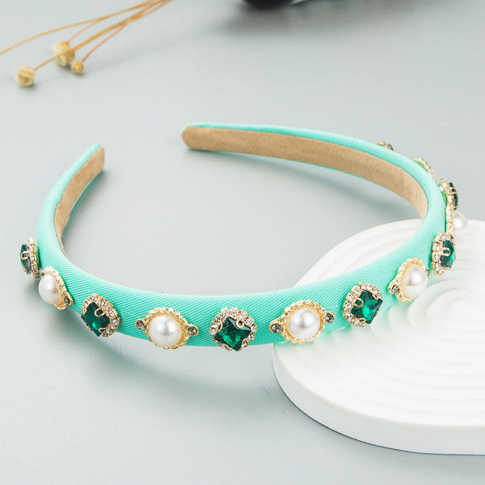 Jewelry WholesaleWholesale Pearl Baroque Thin Sponge Thin Edge Bright Color Headband JDC-HD-Hemin008 Headband 和鸣 %variant_option1% %variant_option2% %variant_option3%  Factory Price JoyasDeChina Joyas De China