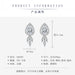 Jewelry WholesaleWholesale water drop zircon long silver plated earrings JDC-ES-BZ006 Earrings 标志 %variant_option1% %variant_option2% %variant_option3%  Factory Price JoyasDeChina Joyas De China