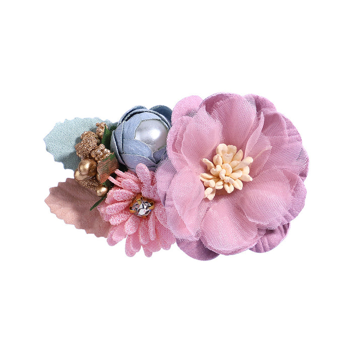 Jewelry WholesaleWholesale children's simulated flower Hair Clips JDC-HC-YL071 Hair Clips 雅伦 %variant_option1% %variant_option2% %variant_option3%  Factory Price JoyasDeChina Joyas De China