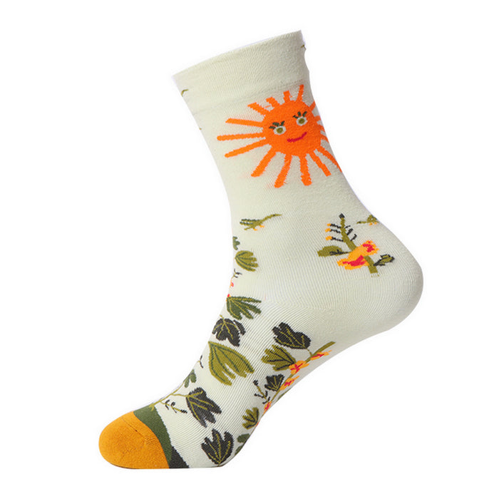 Wholesale Oil Painting Socks Light Luxury Art Socks JDC-SK-XinH012