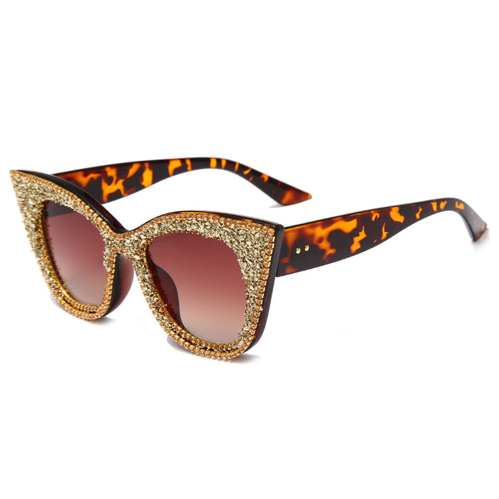 Jewelry WholesaleWholesale Rhinestone Metal Cat Eye Ladies Sunglasses MOQ≥2 JDC-SG-GuiM012 Sunglasses 闺淼 %variant_option1% %variant_option2% %variant_option3%  Factory Price JoyasDeChina Joyas De China