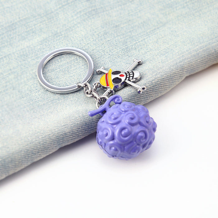 Wholesale metal Devil Fruit Keychain cute and cool （M) JDC-KC-DIJ001