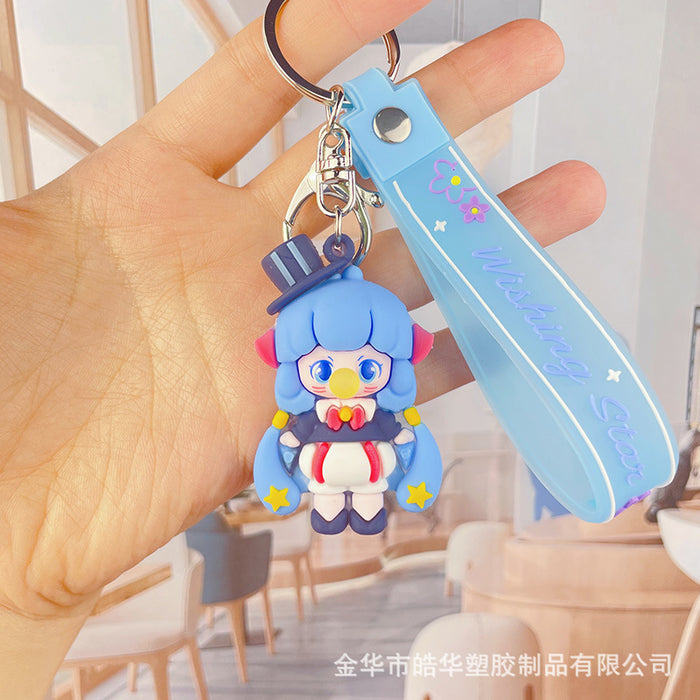 Wholesale Cartoon Soft Glue Elf Doll Keychain (M) JDC-KC-HaoHua002