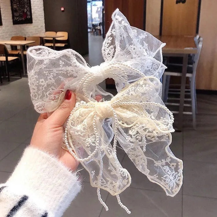 Jewelry WholesaleWholesale lace bow solid Hair Scrunchies JDC-HS-PX003 Hair Scrunchies 品熊 %variant_option1% %variant_option2% %variant_option3%  Factory Price JoyasDeChina Joyas De China