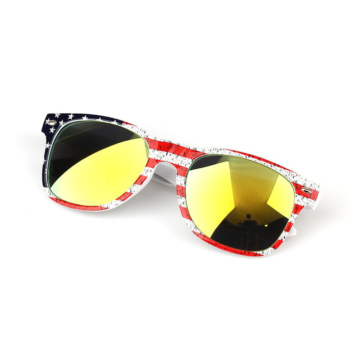 Wholesale 4th of July Rice Nails American Flag Independence Day Sunglasses JDC-SG-ZuoL003