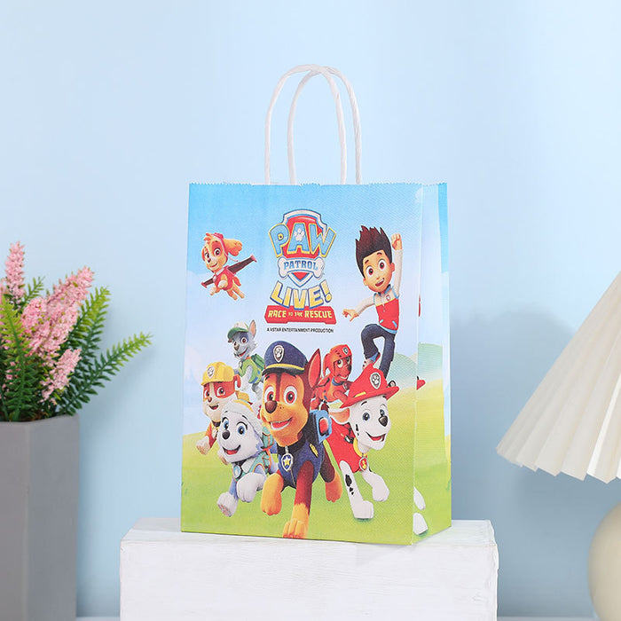 Wholesale Gift Bag Kraft Paper Cute Cartoon Kids Birthday Portable Gift Bag MOQ≥12 JDC-GB-Jiuyue002