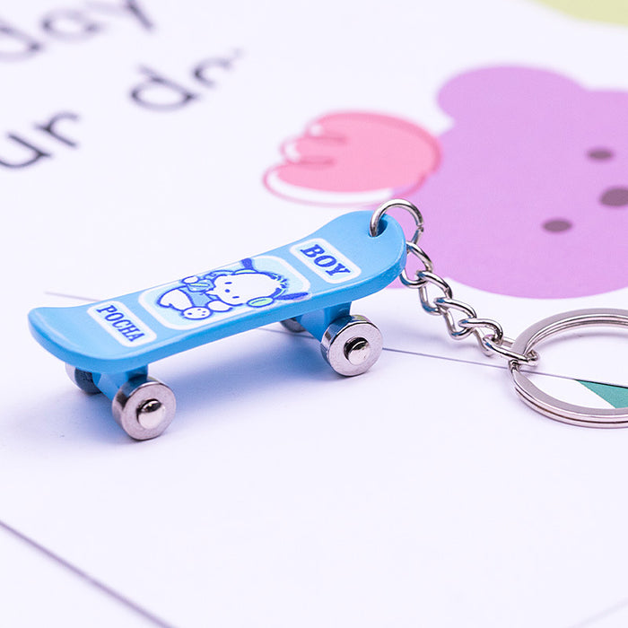 Wholesale Keychains Zinc Alloy Cartoon Cute Skateboard MOQ≥2 JDC-KC-HHY003