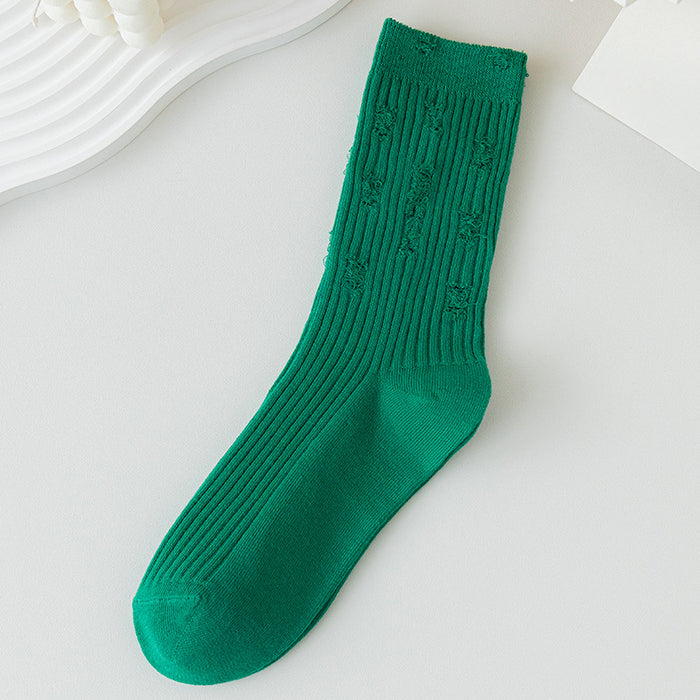 Wholesale Sock Cotton Sweat Absorbing Socks Hole Socks MOQ≥2 JDC-SK-CYu023