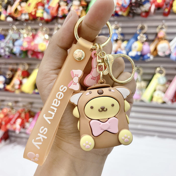 Wholesale Cartoon Soft Rubber Alloy Cute Keychain (M) MOQ≥2 JDC-KC-JuShu001