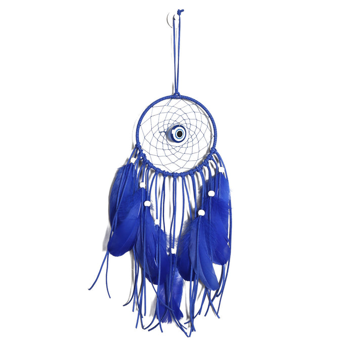 Wholesale Devil's Eye Feather Iron Ring Dreamcatcher MOQ≥2 JDC-DC-MengS021