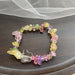 Jewelry WholesaleWholesale natural stone butterfly stretch crystal bracelet JDC-BT-LiX008 Bracelet 利兴 %variant_option1% %variant_option2% %variant_option3%  Factory Price JoyasDeChina Joyas De China