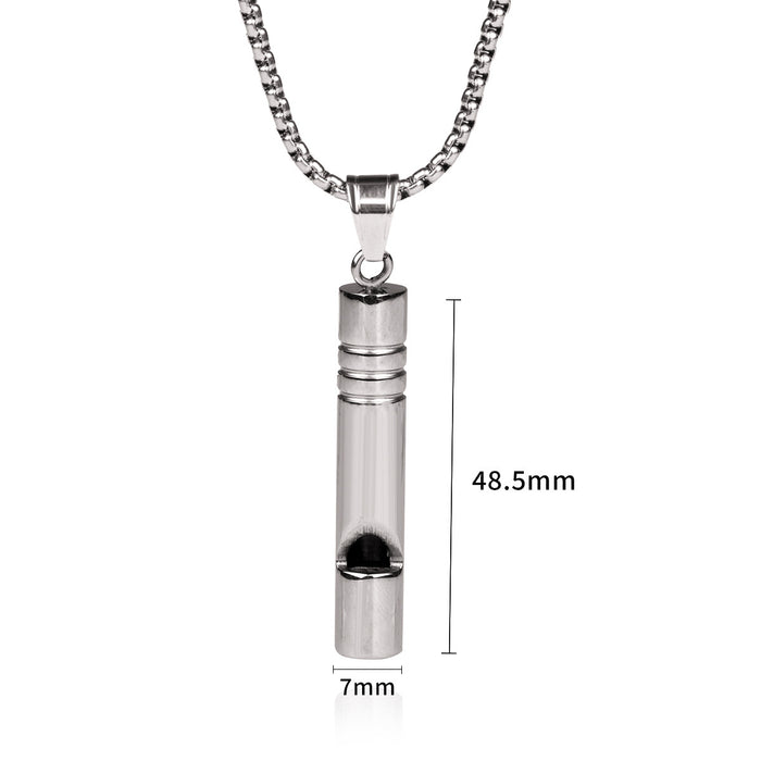 Jewelry WholesaleWholesale can whistle titanium steel necklace JDC-NE-ShengF009 Necklaces 胜丰 %variant_option1% %variant_option2% %variant_option3%  Factory Price JoyasDeChina Joyas De China