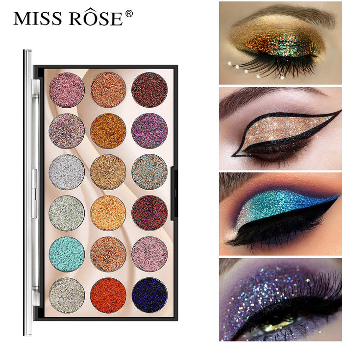 Wholesale 18 Colors Glitter Glitter Highlight Eyeshadow Palette MOQ≥3 JDC-EY-MR002