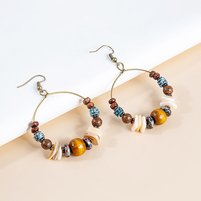 Wholesale boho handmade beaded earrings JDC-ES-Mdd027