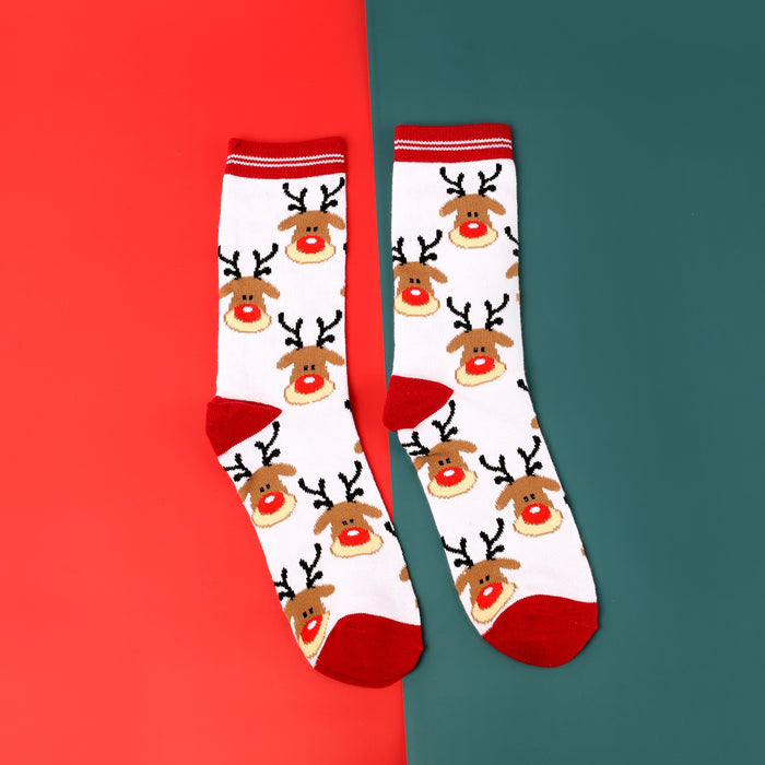 Wholesale Socks Blended Christmas Cute Cartoon MOQ≥3 JDC-SK-LLZ001