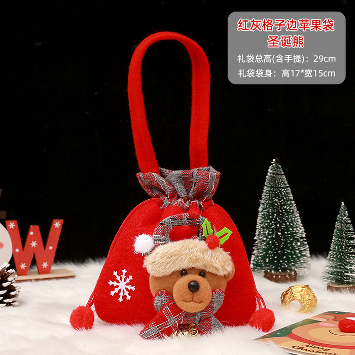 Wholesale Gift Box Christmas Apple Bag Round Bunch Mouth Gift Bag MOQ≥2 JDC-GB-QiaoC002