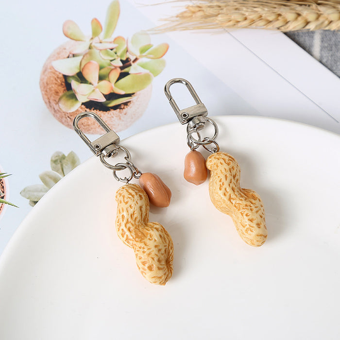 Wholesale Simulation Personalized Peanut Keychain MOQ≥10 JDC-KC-LDao001