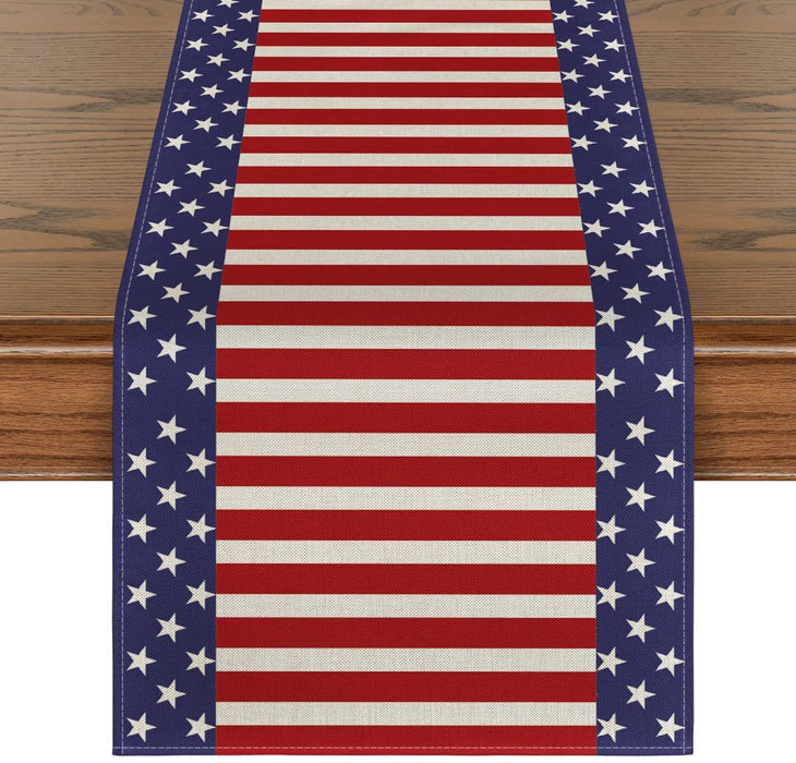 Wholesale 4th of July Independence Day Linen Dinner Table Coaster MOQ≥2 JDC-TC-OuH002