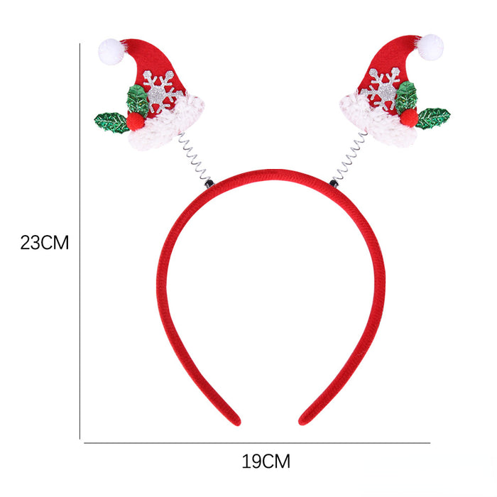 Wholesale Christmas Party Decoration Felt Cloth Plastic Headband JDC-HD-Zhouhao002