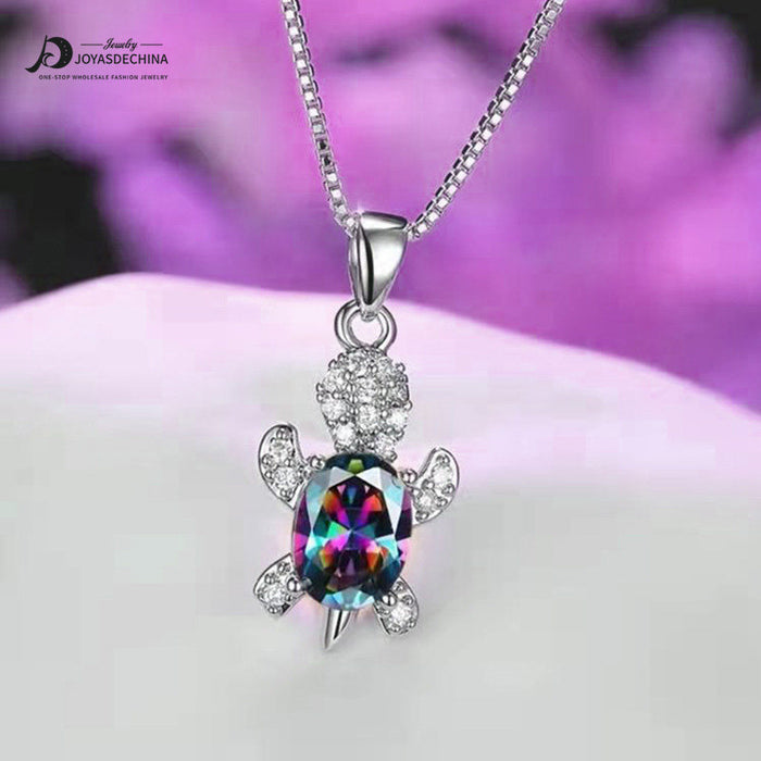 Wholesale Necklaces Alloy Cartoon Turtle Kids Rhinestones JDC-NE-JYS058