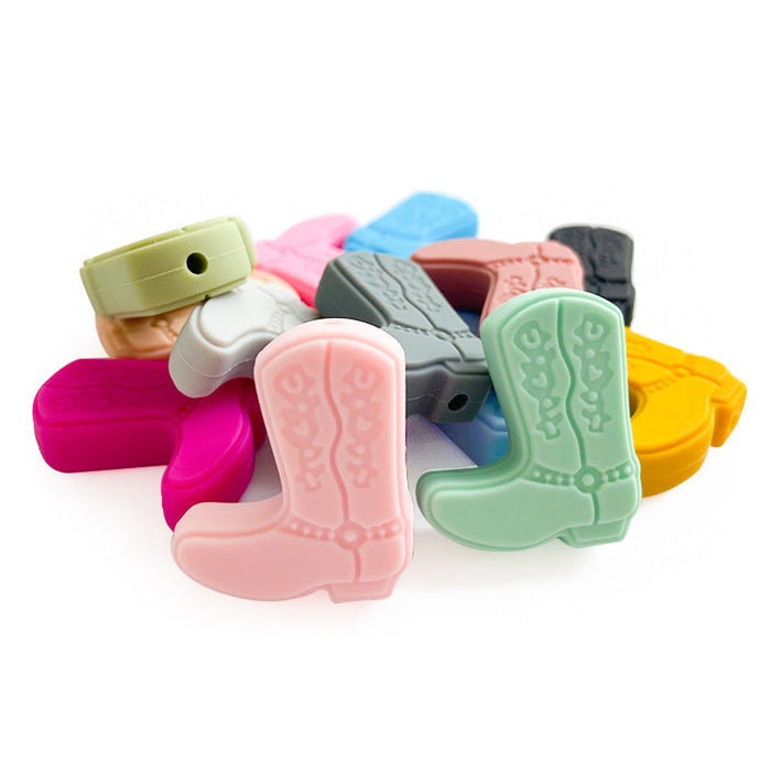 Wholesale 10PCS Boots Silicone Beads JDC-BDS-WDX032