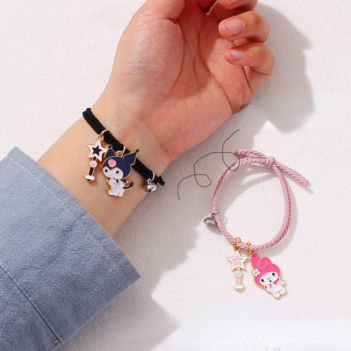 Wholesale Cartoon Couple Alloy Magnetic Bracelet (F) JDC-BT-XYuan001