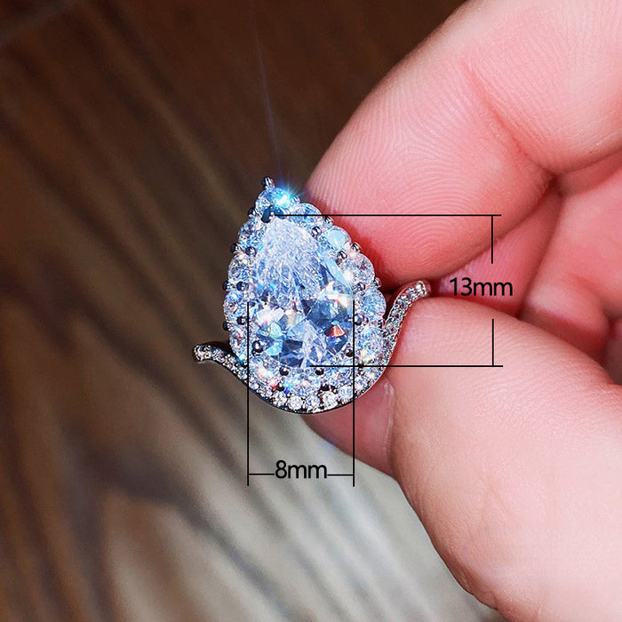 Wholesale Ring Copper Zircon MOQ≥2 JDC-PREMCAOS-RS-007