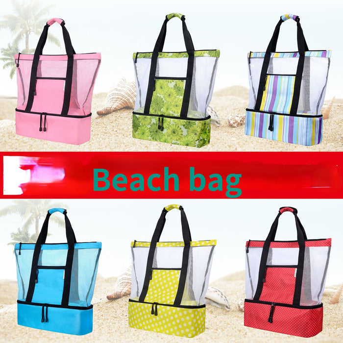 Wholesale thermal insulation and cold storage outdoor portable picnic beach bag JDC-BB-ZhongY001