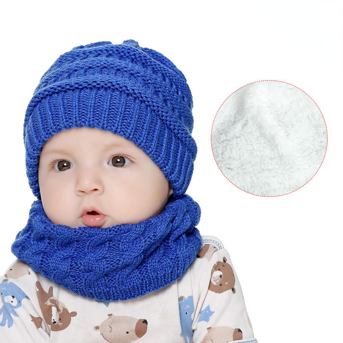 Wholesale Hat Acrylic Fleece Warm Kids Scarf Set MOQ≥2 JDC-FH-Xiami004