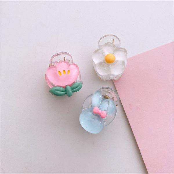 Wholesale Hair Clips Cute transparent cartoon summer small hairpin JDC-HC-MiYu015