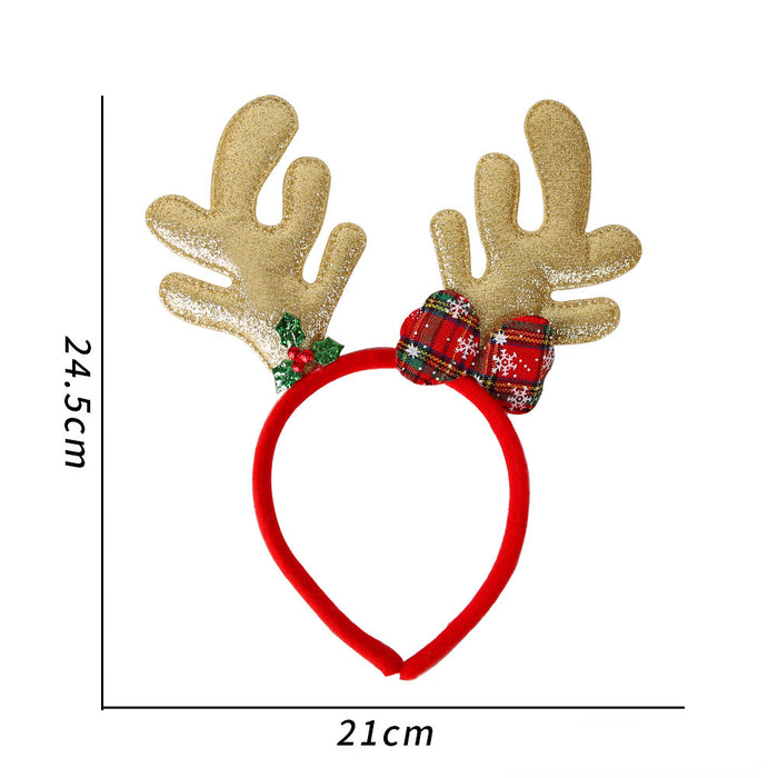 Wholesale Christmas Party Decoration Non Woven Plastic Kids Headband JDC-HD-Zhouhao003