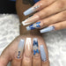 Jewelry WholesaleWholesale Blue Butterfly Point Drill Plastic Wearable Nail Art Nail Stickers 24 Pieces/Box JDC-NS-SHao001 Nail Stickers 上皓 %variant_option1% %variant_option2% %variant_option3%  Factory Price JoyasDeChina Joyas De China