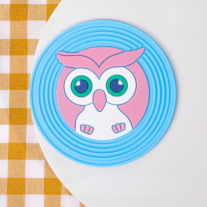 Wholesale Cartoon Cute Anti-Slip Coasters Silicone MOQ≥2 JDC-PS-Zhixin001