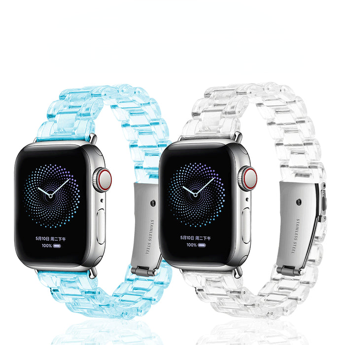 Wholesale Apple Watch Transparent Resin Watch Band JDC-WB-MuS001