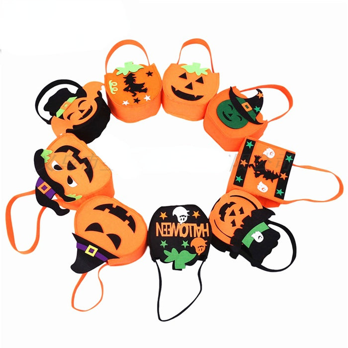 Wholesale Halloween Candy Bag Portable Pumpkin Bag Gift Bag Props Supplies MOQ≥2 JDC-HB-ShengX006