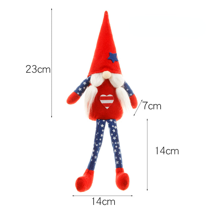 Wholesale 4th of July Independence Day Rudolph Faceless Doll Fabric Ornament JDC-OS-YHang001