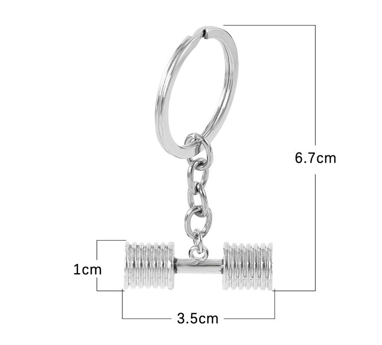 Wholesale Keychain Dumbbell Metal JDC-KC-YWMX003