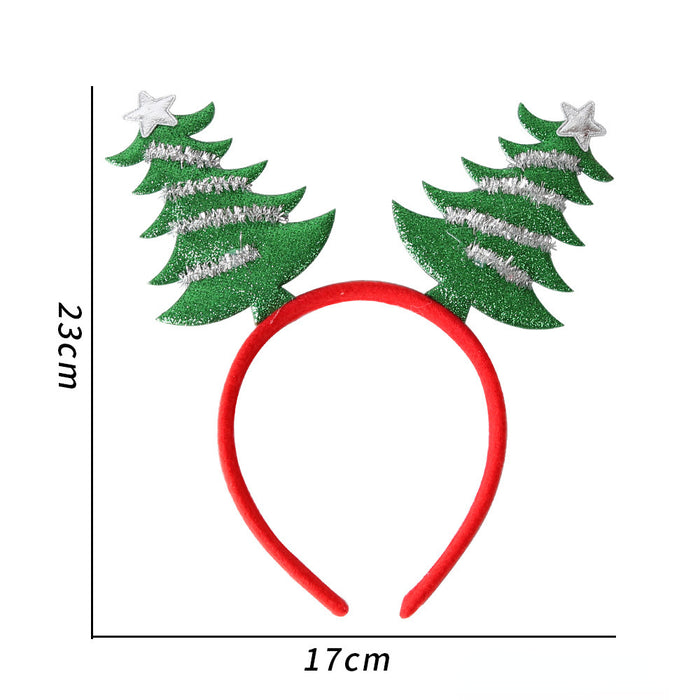 Wholesale Christmas Party Decoration Non Woven Plastic Kids Headband JDC-HD-Zhouhao003