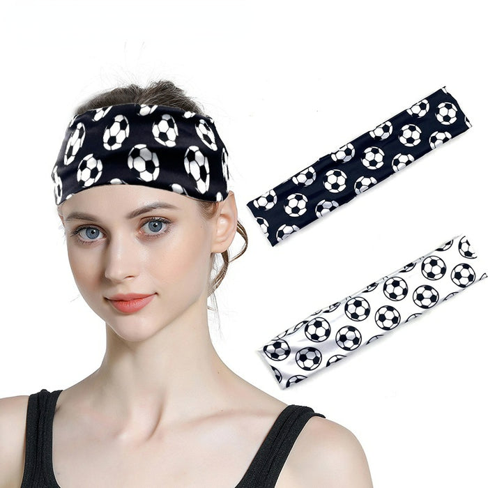 Wholesale World Cup Football Stretch Printed Polyester Headband MOQ≥3 JDC-HD-Jiaoy014