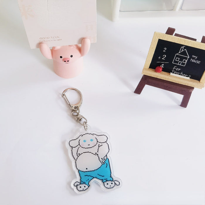 Wholesale Keychain Acrylic Cute Cartoon Pendant MOQ≥2 (S) JDC-KC-ChuangYin009