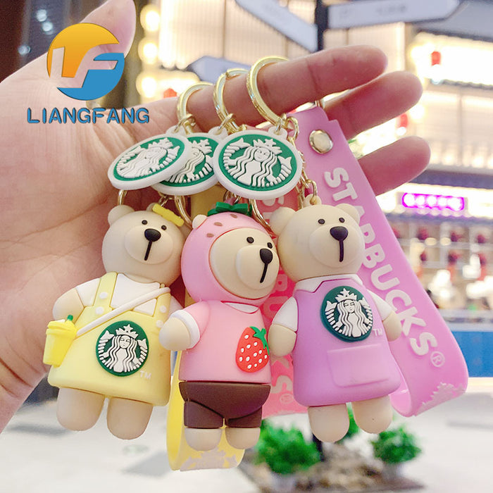 Wholesale Trend Cartoon Epoxy Keychain Cute Doll JDC-KC-LFang001