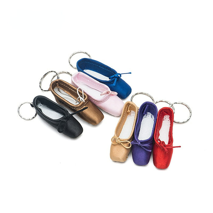 Jewelry WholesaleWholesale Ballerina Pointe Shoes Satin Keychain MOQ≥2 JDC-KC-MEr001 Keychains 梅尔 %variant_option1% %variant_option2% %variant_option3%  Factory Price JoyasDeChina Joyas De China