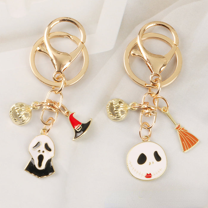 Wholesale Keychains Metal Reaper Witch Broom Key MOQ≥2 JDC-KC-Yihan024